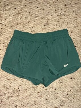 Nike Women's Forest Green Athletic Running Shorts